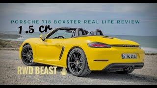 Porsche boxter 718 full real life review in India in hindi ROAD RUNNER [upl. by Ylremik]