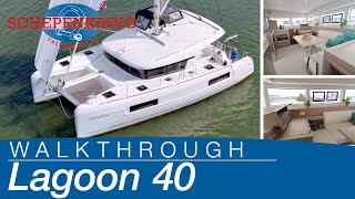 Lagoon 40 for sale  Yacht Walkthrough   Schepenkring Lelystad  4K [upl. by Okiron]