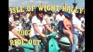 Isle of Wight Scooter Rally 2007 Part 3 inc RIDE OUT FROM RYDE  filmed by Bernie  Bristol Mod SC [upl. by Oriel]