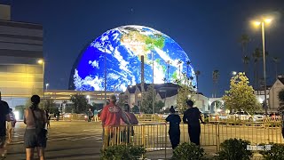 NEW Worlds Largest LED Sphere Lights Up for 1st Time STUNNING 23 Billion Sphere in Vegas [upl. by Llenhoj795]