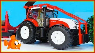 MEGA TOY TRACTOR  Toy Trucks for Children  Tractors for kids  Videos for kids [upl. by Aicarg]