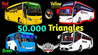 🚚50000 Triangles Bus Mods Available in Bus Simulator Indonesia by Maleo 404🏕  Bus Gameplay [upl. by Charlotte]