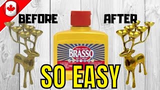 How To Use Brasso  How To Polish Brass With Brasso Polish [upl. by Shreeves]