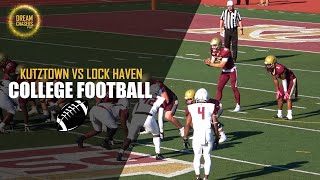 Kutztown vs Lock Haven  Football Highlights [upl. by Letnuhs]