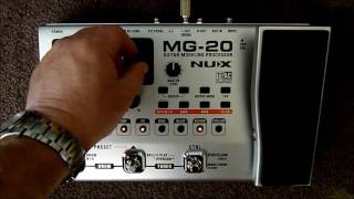 Nux MG20 guitar modelling processor review [upl. by Nosloc]