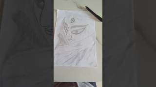 Maa durga drawing 😍🥰godart drawing sketch godofgods durgapuja [upl. by Whall]