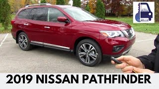 2019 Nissan Pathfinder Platinum 4x4 In Depth First Look Detailed Walk Around Review and Start Up [upl. by Atinas]