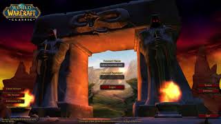 World of Warcraft Classic Login Screen [upl. by Noell797]