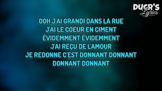 Jungeli x Dadju Évidemment paroles chanson [upl. by Eiuqnom]