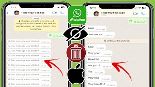 Comment voir les messages supprimés WhatsApp sur iPhone  Récupérer les messages WhatsApp supprimés [upl. by Phelgen]