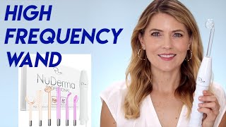 Nuderma High Frequency Wand Demo  Over 40 Skincare [upl. by Lainad292]