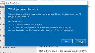 Windows 10 Revert Back to a Previous Version of Windows [upl. by Mayer666]