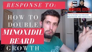 RESPONSE How to Double Your Minoxidil Beard Growth For Fuller and Thicker Minox Beards [upl. by Serrell]