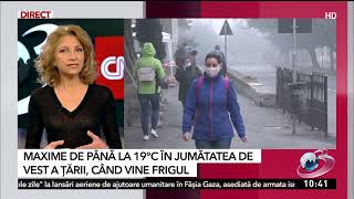 Temperaturi mai mari decât normalul perioadei De când se schimbă vremea  Alina Şerban ANM [upl. by Nylirahs]