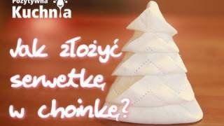 Choinka z serwetki na wigilijny stół 🎄  Dorota Kamińska [upl. by Akinor154]