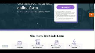 Bad Credit Loans review [upl. by Laurin]