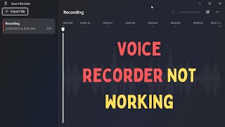 How to Fix Voice Recorder Not Working in Windows 11 [upl. by Corneille810]