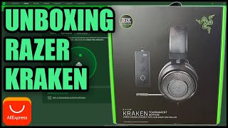 UNBOXING RAZER KRAKEN TOURNAMENT EDITION  THX  ALIEXPRESS  Faz diferença É original  SYNAPSE 3 [upl. by Nylia451]