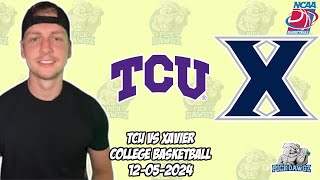 TCU vs Xavier 12524 Free College Basketball Picks and Predictions  NCAAB Pick [upl. by Aihsel]