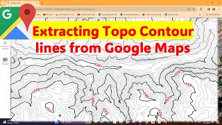 How to extract Topo Contour lines and DEM from Google maps [upl. by Ellehcear]