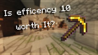 Is An Efficiency 10 Pickaxe Worth It [upl. by Tucky]