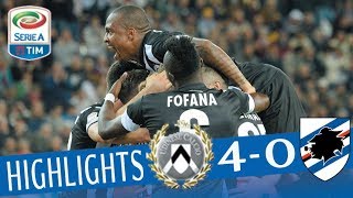 Udinese  Sampdoria 40  Highlights  Giornata 7  Serie A TIM 201718 [upl. by Darnall]