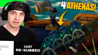 Stealing a GILDED ATHENA in Sea of Thieves 4 ATHENAS [upl. by Patti786]