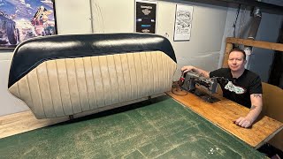 How To  Sewing a Tuck and Roll Seat Cover for my 47 Ford [upl. by Zelde]