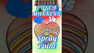 Spray Paint Vs POSCA MARKERS posca posco홀딩스주가전망 poscaart poscamarkerchallenge poscapen spray [upl. by Nymsaj]