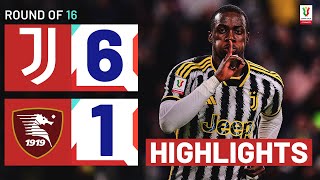 JUVENTUSSALERNITANA 61  HIGHLIGHTS  Juve are unstoppable  Coppa Italia Frecciarossa 202324 [upl. by Muhcan]