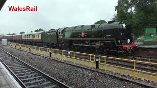 CLAN LINE 35028 short video 1Z94 London to Weymouth at Yeovil 9th July 2024 [upl. by Karalee]