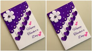 DIY Beautiful Teachers Day CardHandmade Teachers Day greeting CardTeachers Day Card 2024 [upl. by Oirevlis370]