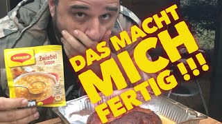 Irre  MAGGI HACKBRATEN ganz billig vom SMOKER  verrücktes ZUSCHAUERREZEPT  Klaus grillt [upl. by Nosaj]