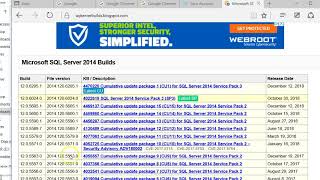 Patching SQL 2014 [upl. by Bathesda720]