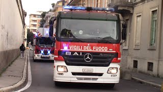 ARRIVO POLIZIA LOCALE IN SIRENA CON PALETTAAS LEGNANO IN SIRENAAPSABP VVF BUSTO Busto Arsizio [upl. by Hewes]