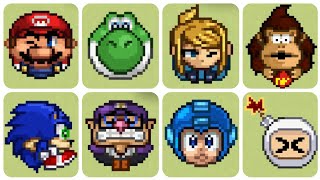 Super Smash Flash 2  All Characters in Ball Form 131 Beta [upl. by Irisa748]