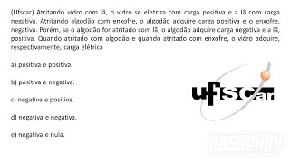 FÍSICA  UFSCAR Exercício Resolvido 001 [upl. by Alyssa187]