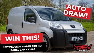 WIN THIS 2017 PEUGEOT BIPPER PRO HDI PANEL VAN  £1000 [upl. by Aniretac]