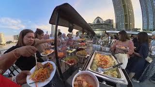 CHAO PHRAYA BUFFET DINNER CRUISE BANGKOK THAILAND [upl. by Dream]