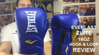 Everlast Elite Boxing Training Gloves 16oz Hook amp Loop review by ratethisgear [upl. by Niuqauj33]