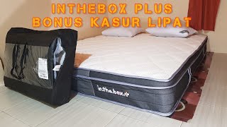 UNBOXING INTHEBOX PLUS UKURAN 180X200 BONUS KASUR LIPAT [upl. by Parshall]