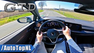 VW Golf GTD MK8 POV Test Drive by AutoTopNL [upl. by Esikram]