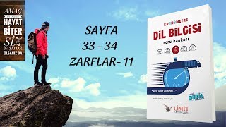 LİMİT YAYINLARI  LİMİT KRONOMETRE DİL BİLGİSİ SB  ZARFLAR 11 [upl. by Eirol]