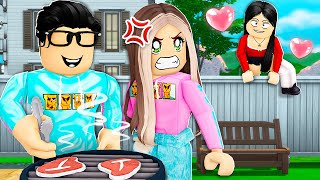 CREEPY Neighbor Has A CRUSH On My BOYFRIEND Roblox Bloxburg [upl. by Enrica686]