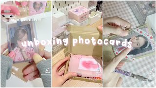 ★ 💿 unboxing kpop photocards  tiktok compilation 🗯 [upl. by Noedig]