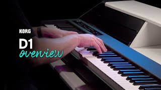 Versatile piano performance  Korg D1 overview [upl. by Alfred33]