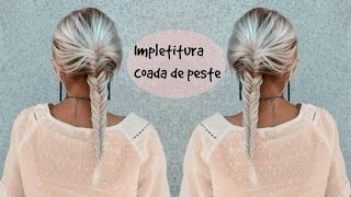 Impletitura coada de peste  Fishtail Braid [upl. by Aisaim]