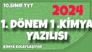 10Sınıf 1Dönem 1 Kimya Yazılısı [upl. by Vachil]