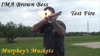 IMA Brown Bess Flintlock Musket 75 Cal Test Fire And Review [upl. by Yasui336]