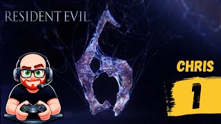 Tentando jogar  Resident Evil 6 Chris  Parte 1 [upl. by Inalak]